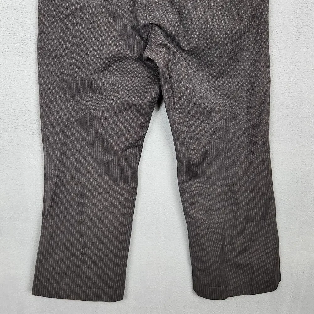 Banana Republic Pants Mens 36x30 Brown Pinstripe Chino Classic Actual 36x26